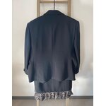 NTRO04 Tailleur jupe noir, Elsa Boutique, 44, DOS