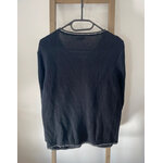 NTRO09 cardigan noir et chaine, phildar, L, DOS