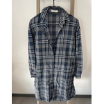 NTRO11 robe chemise bleu à carreaux, esther h, S