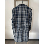 NTRO11 robe chemise bleu à carreaux, esther h, S, DOS