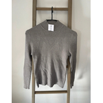 NTRO16 pull gris argente col montant, camaieu, s