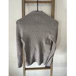 NTRO16 Pull gris argente col montant camaieu, S, DOS