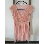 MVAN08 robe a volants rose clair, Version feminin, M