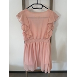 MVAN08 robe a volants rose clair, version feminin, m, DOS