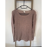 MVAN11 pull marron tricoté col rond, vila clothes, l