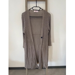 MVAN12 long gilet marron, toscane armand thierry, T1