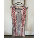 MVAN21 Robe a motifs sans manches col V, promod, 38