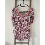 AGAR40 blouse blanc et rouge, Lola Espeleta, M