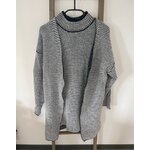MCAL232 ensemble gilet, robe col montant noir et blanc, Shein, XS