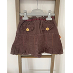 MCAL252 jupe marron en velours, disney, DOS
