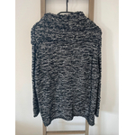 CADD03 pull col roule gris a paillette, DOS