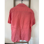 CADD72 chemise saumon en lin manches courtes, DOS