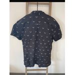 CADD73 chemise noir à tete de mort, manches courtes, DOS