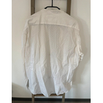 CADD77 chemise blanc et beige col mao a motifs, DOS