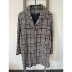 JTAN13 manteau long à carreaux, L