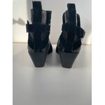 CADD106 bottines noires effet serpents, DOS1