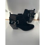 CADD106 bottines noires serpent, DOS