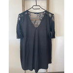 MPER01 robe noire avec dos et manches en dentelle, Kiabi, 38