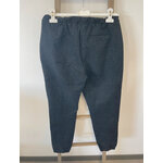 MPER03 pantalon noir à fines rayures blanches, DOS