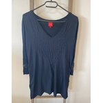 MPER08 robe fine bleu marine manches longues, miss captain, T1