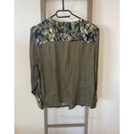 MPER28 Blouse kaki et militaire manches longues, trend captain tortue, 42, DOS