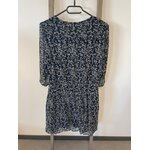 MPER30 robe noire à motifs blanc, DOS
