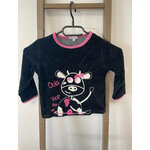 NJAN21 haut de pyjama noir vache, U, 3 ans