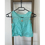 NJAN23 débardeur bleu turquoise avec coquillage, 8 ans