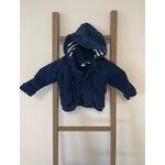 NJAN48 gilet bleu marine avec capuche, obaibi, 6 mois