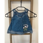 NJAN60 robe en jean fleurs, 4 6 mois