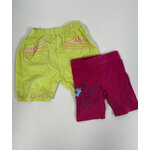 NJAN100 lot de 2 pantalons fushia et vert, Orchestra, 1 mos