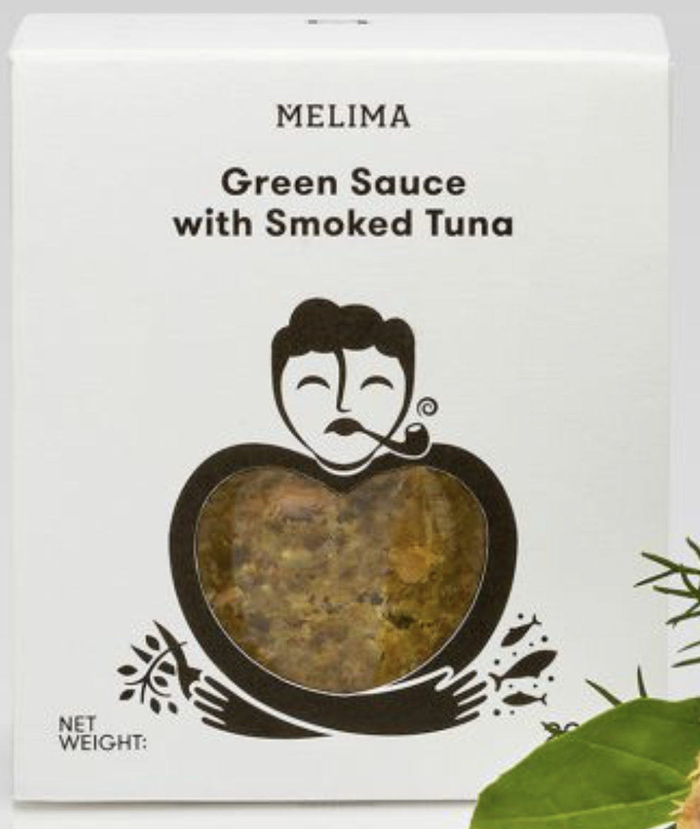 Sauce au Thon Fumé Grec Olives Vertes Herbes et Aromates de Grèce 220g MELIMA