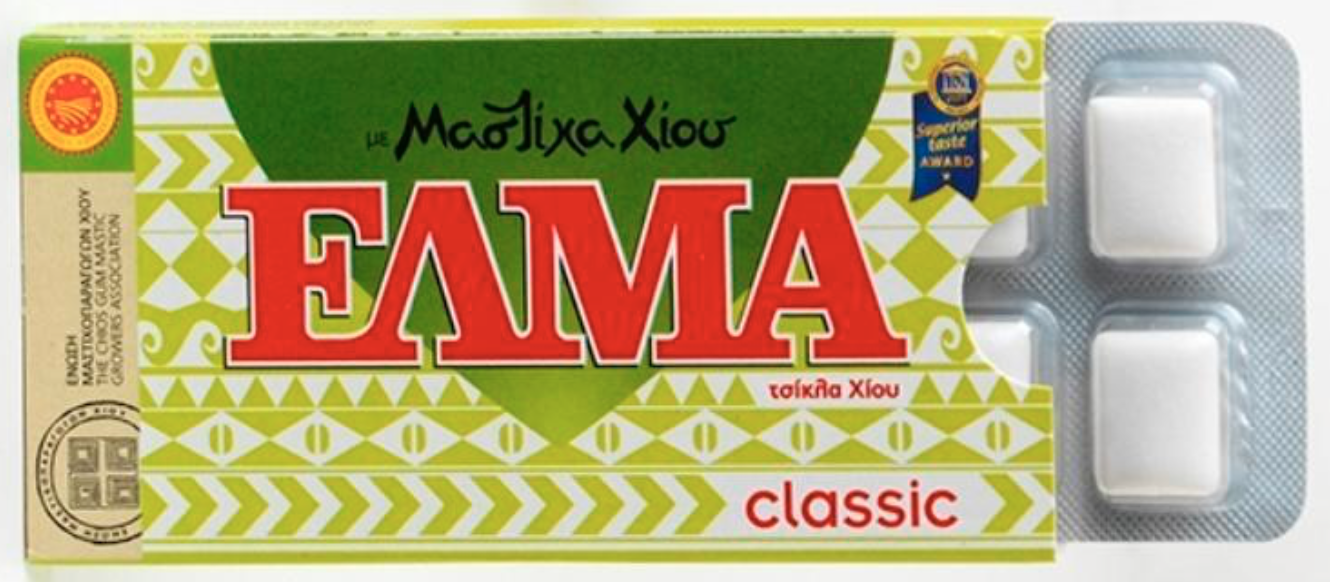 Chewing Gum Gomme au Mastic de Lentisque et Huile de Mastic IGP Chios MASTIHA de Chios 13g ELMA 2
