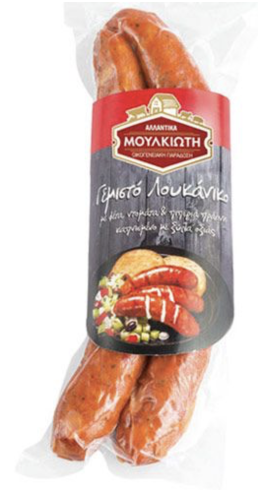 SAUCISSE FETA TOMATES POIVRONS VERTS