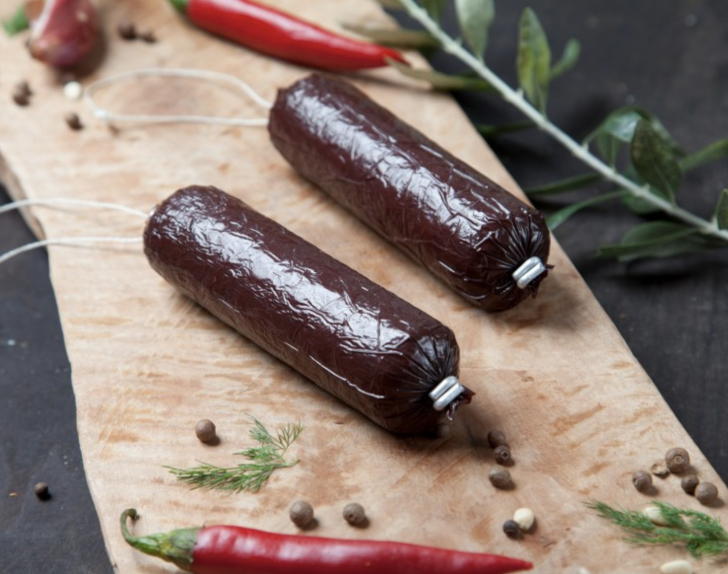 Saucisson de PORC NOIR AOP Mont Elikon Grèce Maison MOULKIOTIS 4