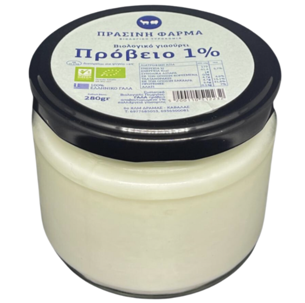 PRASINI FARMA CREMERIE BIO DRAMA GRECE YAOURT BREBIS 1%