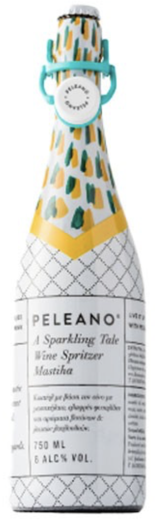 PELEANO MASTIHA Vin effervescent doux et léger élaboré à partir du monocépage grec Savvatiano aux arômes naturels de Mastiha ou Mastic de Lentisque à faible teneur en alcool 750ml 4