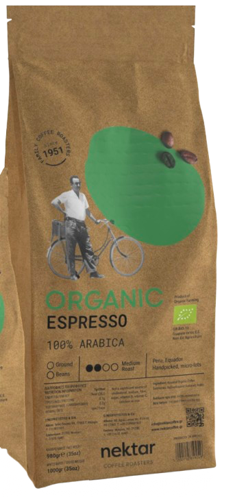 NEKTAR COFFEE ROASTERS Café en Grains Culture Biologique Espresso 100% ARABICA Récolte Manuelle Micro Lots Parcelle Exclusive Origine Pérou Équateur 1kg