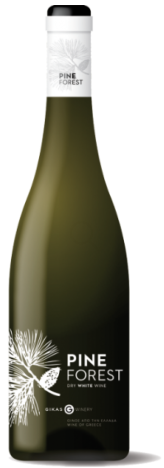 Domaine Gikas Winery Vin Blanc Sec Résiné Pine Forest 2022 IGP Pentes de Kithairon Attique Grèce