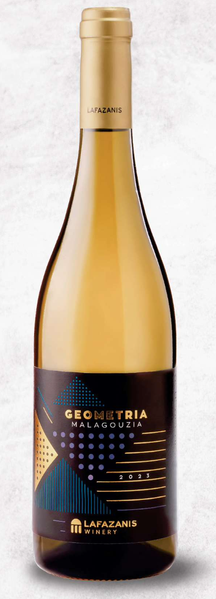 Domaine LAFAZANIS Cuvée Geometria Monocépage Malagouzia 2024 Vin Blanc Sec IGP Péloponnèse Grèce