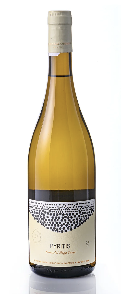 Artemis Karamolegos Pyritis Santorini Mega Cuvée 2023 Monocépage Assyrtiko A.O.P. Santorini 75 cl_1