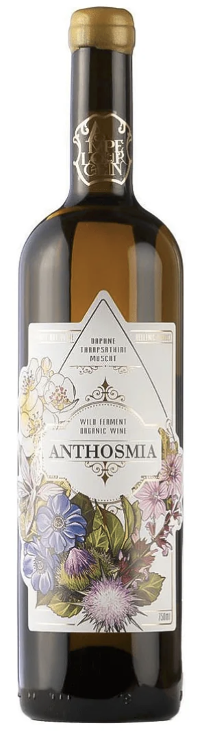 Domaine AMPLELOURGEIN Anthosmia Vin Blanc Sec Bio Nature Vignes Franches 100 ans Cépages Thrapsathiri Dafni Muscat de Spinas Crète 14% 2024 00