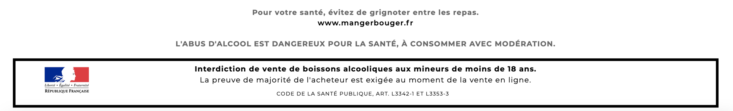 interdiction boissons