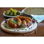 Brown Hotdog Sur Une Plaque Brune