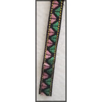 galon brodé triangle rose et vert2