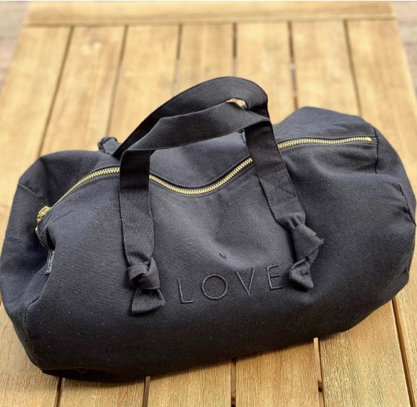 mini sac polochon noir reglisse
