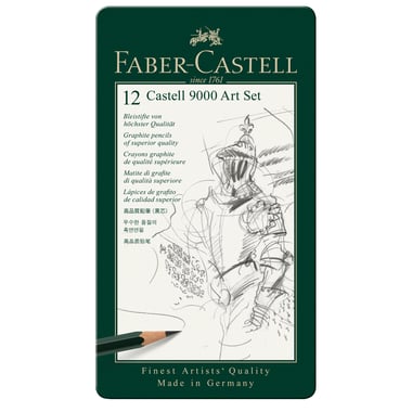 Etui 12 Crayons graphite Castell