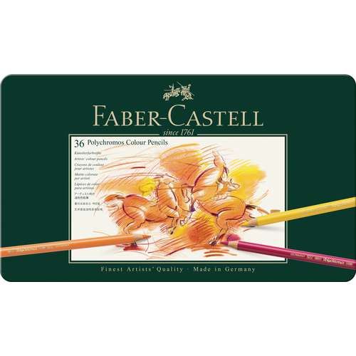 Coffret+métal+de+crayons+de+couleurs+Polychromos