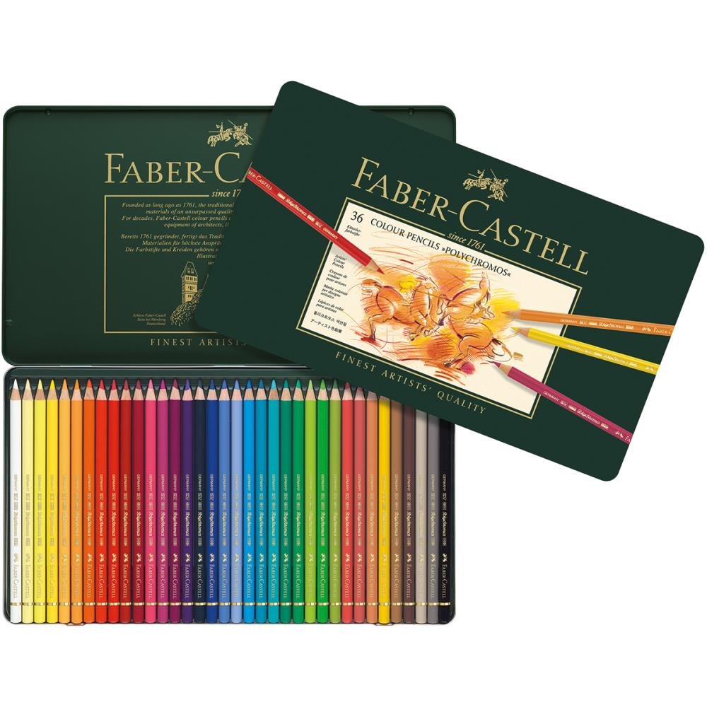 crayons-de-couleur-polychromos-boite-metal-36-pieces-faber-castell