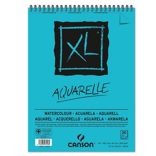 album-spirale-30fl-xly-aquarelle-a3-300g-grain-fin-blanc